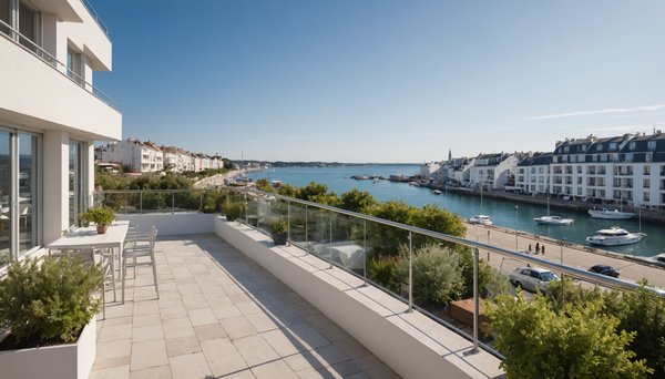 Appartements à vendre au pouliguen : vue port et front de mer
